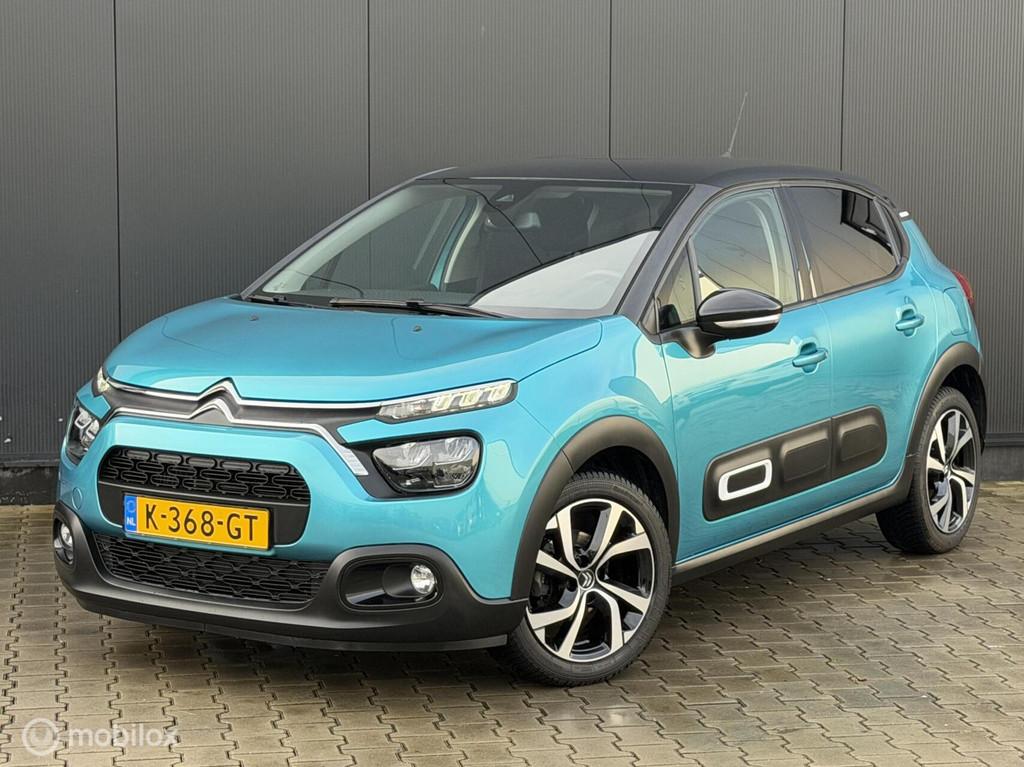 Citroen C3 1.2 110PK Shine | AUTOMAAT | CRUISE | 63.000KM |, Gebruikt, 1199 cc, Blauw, 450 kg