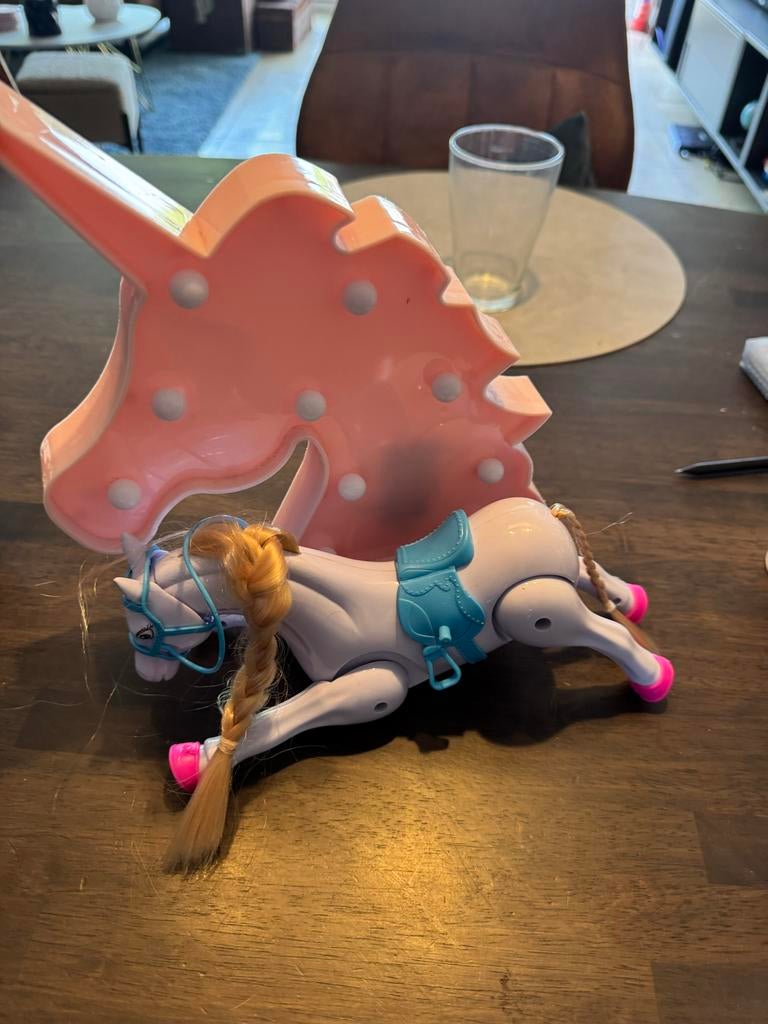 Eenhoorn en paard speelgoedset, Ophalen of Verzenden, Gebruikt, Meisje