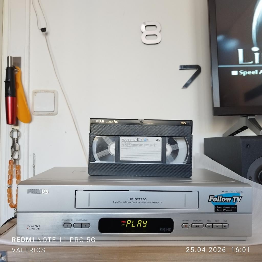 PHILIPS VHS VIDEO Recorder VR - 550., Ophalen of Verzenden, Zo goed als nieuw