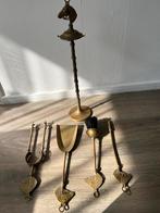 Messing Haardstel compleet met paardenhoofden, Ophalen of Verzenden, Koper of Brons