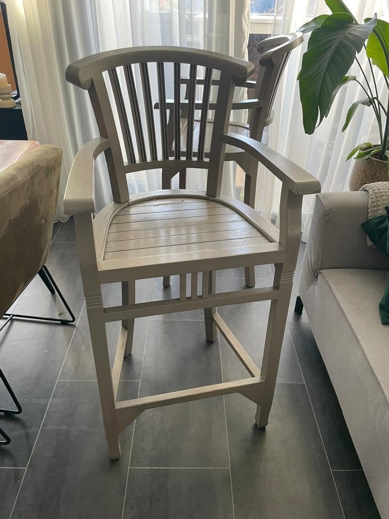 Hoge Tuinstoelen, Ophalen, Gebruikt, Hout