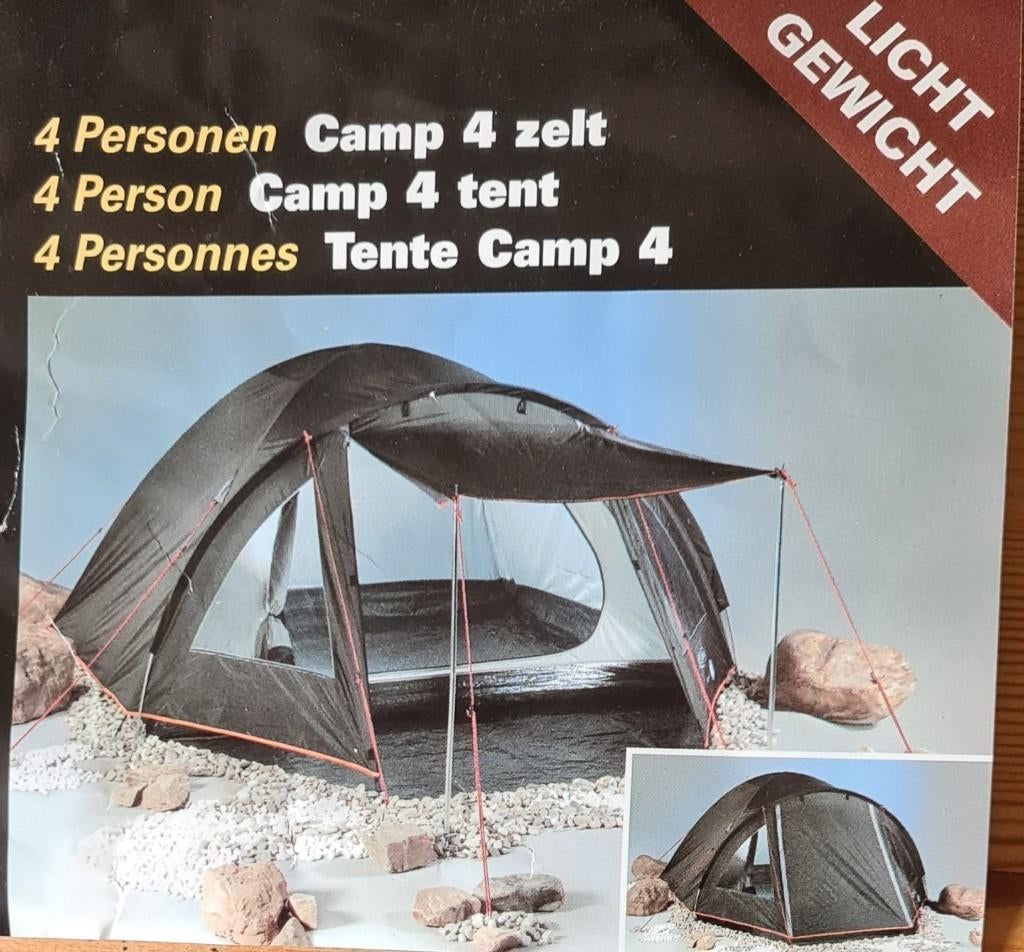 4 persoons lichtgewicht koepeltent Z.G.A.N, Caravans en Kamperen, Tenten, Ophalen, Zo goed als nieuw, Tot en met 4