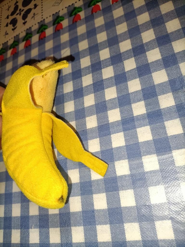 Banaan knuffeltje 13 cm groot, Ophalen of Verzenden, Zo goed als nieuw, Overige typen
