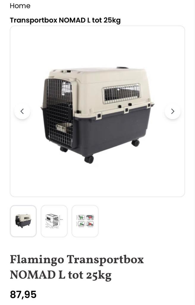 Honden transport box/ bench. Kunststof met wielen., Ophalen, Nieuw