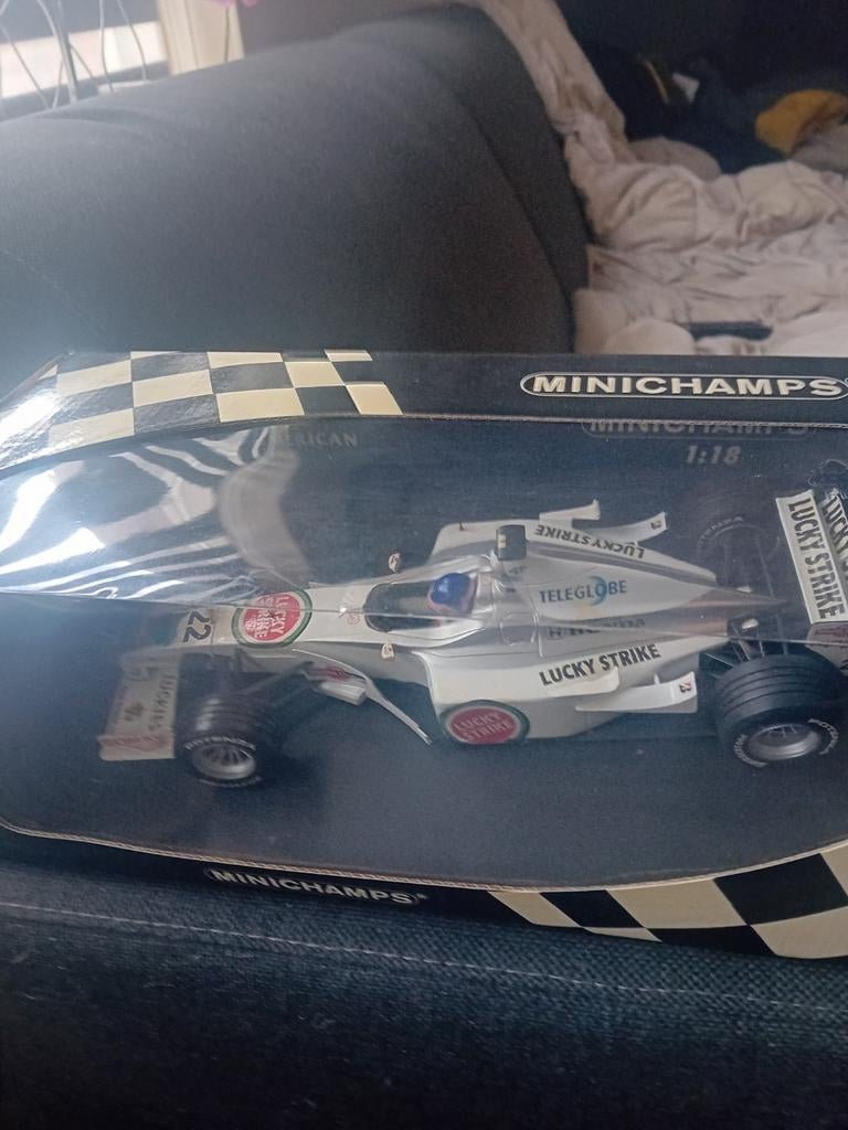 Minichamps Lucky Strike BAR Honda F1 modelauto 1:18, Ophalen of Verzenden