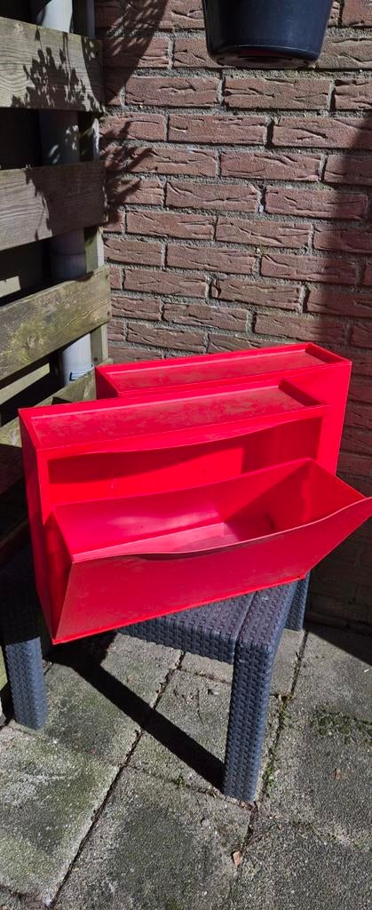 Schoenenkast rood 2 stuks, Ophalen