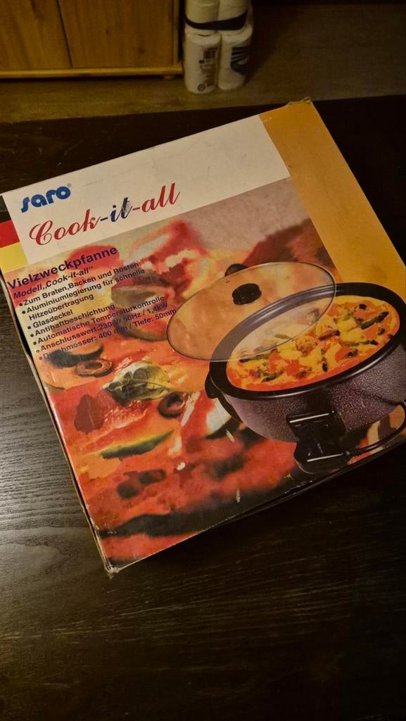 Saro Cook-it-all Universele Pan - Elektrische Braadpan, Witgoed en Apparatuur, Kookplaten, Ophalen, Nieuw, 3 kookzones of minder