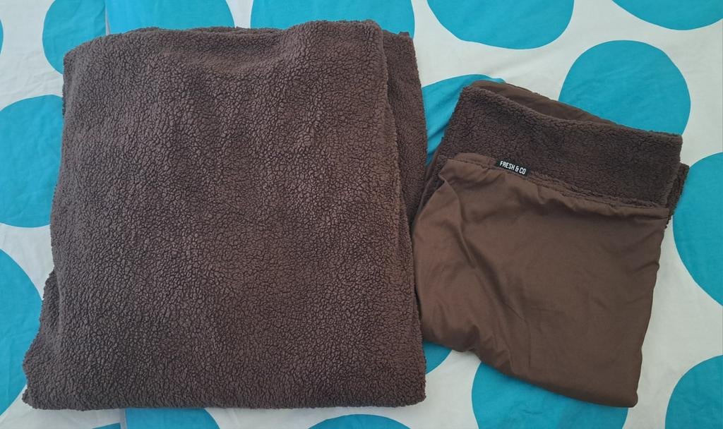 Tweepersoons dekbedovertrek Teddy, Bruin, Dekbedovertrek, Tweepersoons, Ophalen of Verzenden