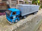 Tekno Scania 142 Spronsen met containers en oplegger, Ophalen of Verzenden, Zo goed als nieuw, Bus of Vrachtwagen, Tekno