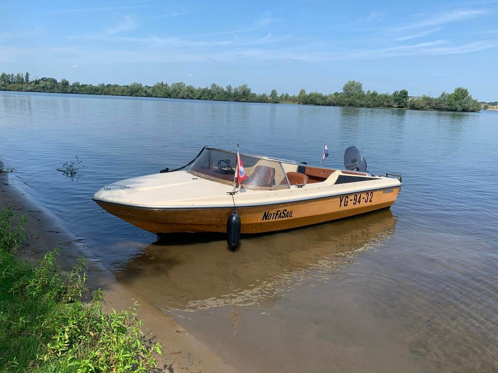 Beekman Speedboot met Yamaha 40pk 2 takt, Watersport en Boten, Ophalen, Gebruikt, Minder dan 70 pk, 3 tot 6 meter
