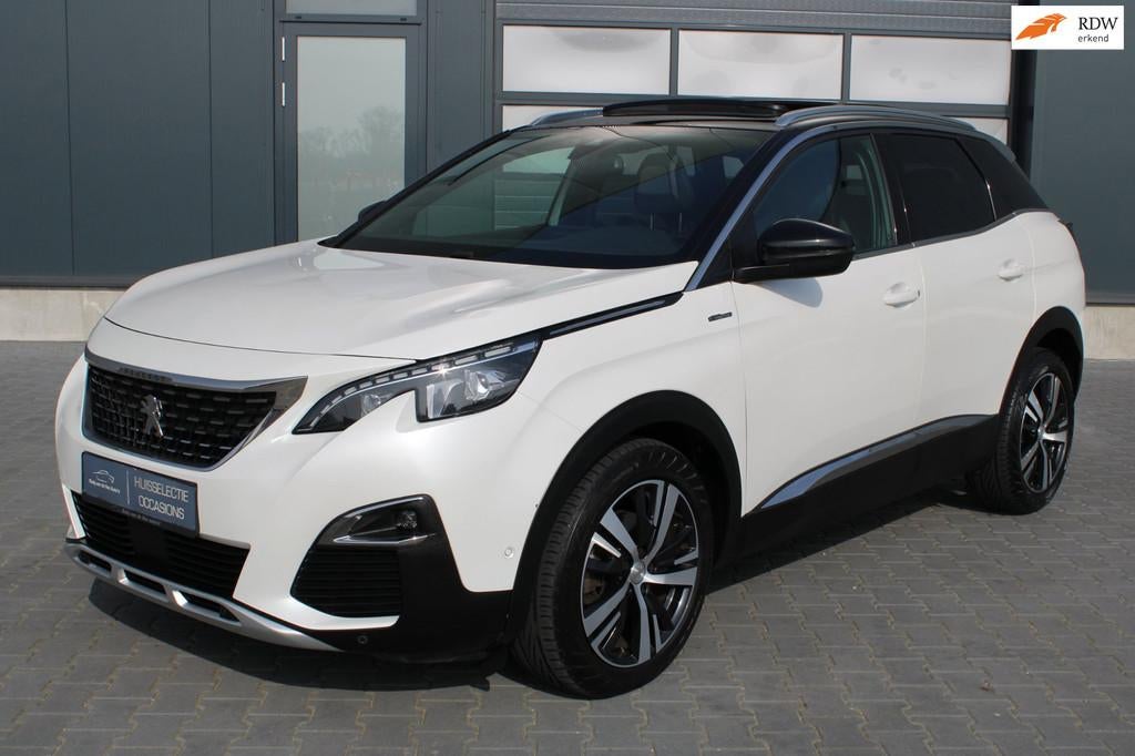 Peugeot 3008 1.2 PureTech GT Line Schuifdak, Voorwielaandrijving, Gebruikt, Zwart, 1199 cc