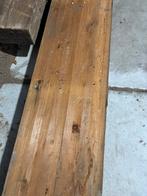Gelamineerde grenen balken uit sloop woning div. maten., Ophalen, Gebruikt, 250 cm of meer, Balken