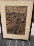 OOGSTTIJD, Mooie Kl Litho van J.FRANKEN Pzn., Ophalen