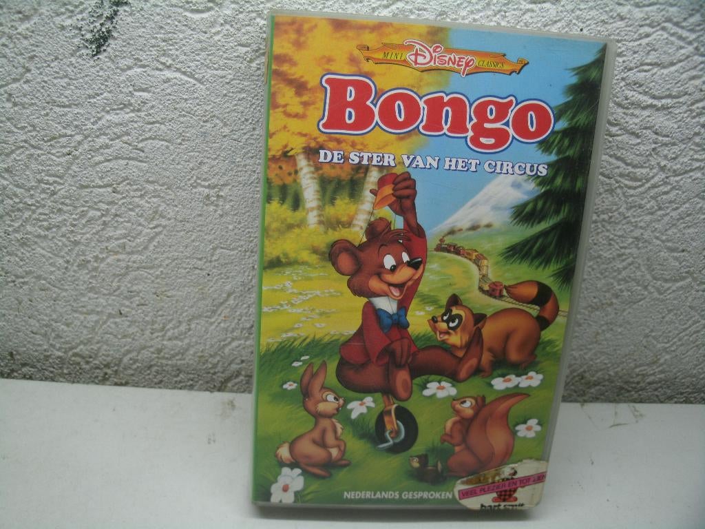 vhs 164a bongo de ster van het circus, Alle leeftijden, Ophalen of Verzenden, Zo goed als nieuw