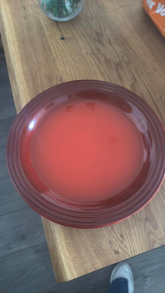 4 le creuset borden rood 27cm, Ophalen of Verzenden