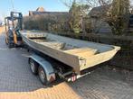 G3 1442 Aluminium Platbodem - visboot, Ophalen, Gebruikt, Aluminium, Benzine
