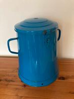 Emaille (hongaarse?) melk-/voorraadbus met deksel, Antiek en Kunst, Ophalen of Verzenden