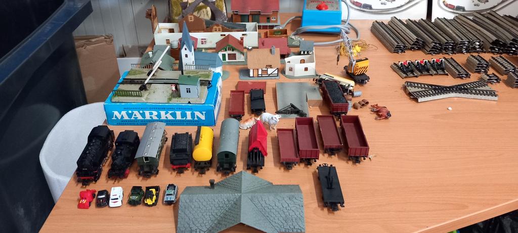 Märklin rails, locomotief, wagons, Hobby en Vrije tijd, Modeltreinen | H0, Ophalen, Gebruikt, Märklin