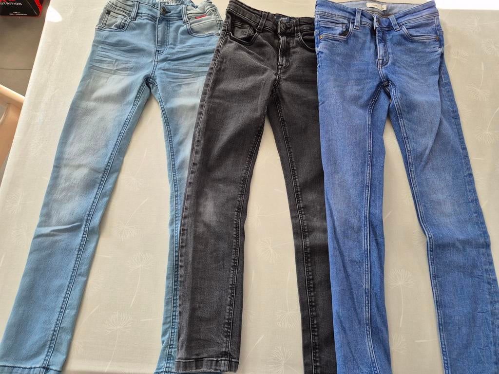 3 Spijkerbroeken Slim Fit - o.a.Mango en Name it, Kinderen en Baby's, Kinderkleding | Maat 140, Broek, Gebruikt, Ophalen of Verzenden
