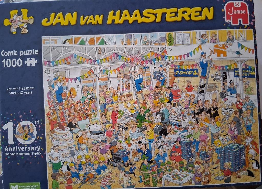 jan van haasteren puzzels, Ophalen of Verzenden, 500 t/m 1500 stukjes, Zo goed als nieuw, Legpuzzel