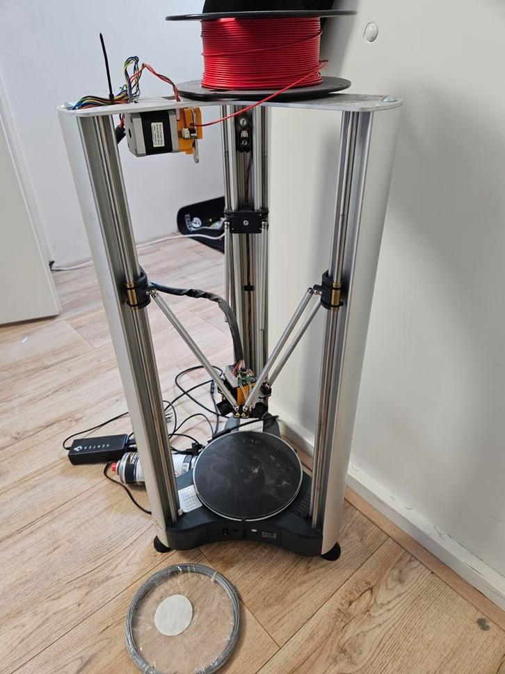Delta 3D-printer met filament, Computers en Software, 3D Printers, Gebruikt, Ophalen