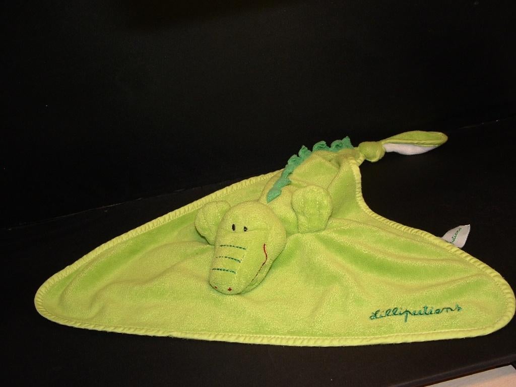 LILLIPUTIENS KROKODIL DUO KNUFFELDOEK DRIEHOEKIG, Ophalen of Verzenden, Nieuw, Overige typen