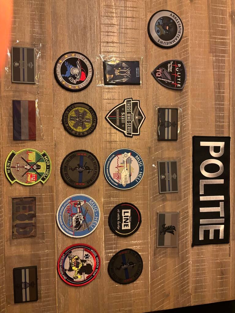 Diverse Patches - Politie, Medisch, Militair, Verzamelen, Ophalen of Verzenden, Nieuw