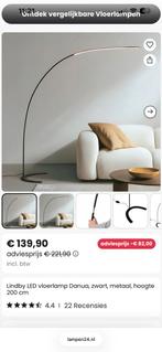 Booglamp led zwart lindby, Ophalen, Gebruikt, Metaal, 75 cm of meer