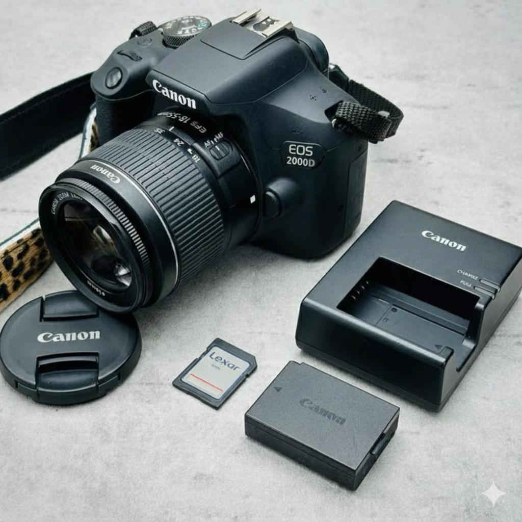 Canon EOS 2000D - Complete Set, Spiegelreflex, Canon, Ophalen of Verzenden, Zo goed als nieuw