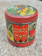 Zeldzaam Sponsblikje KLEIN DUIMPJE, Ophalen of Verzenden