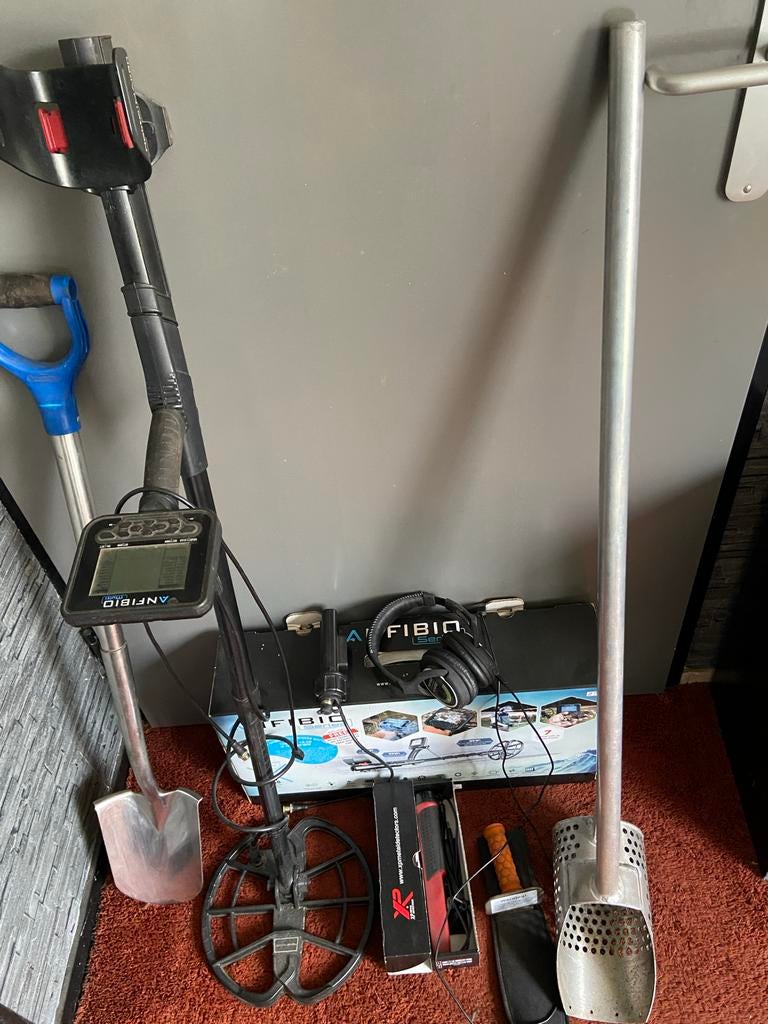 Nokta Makro Anfibio Multi metaaldetector set, Hobby en Vrije tijd, Metaaldetectors, Overige merken, Gebruikt, Meer dan 30 cm, Ophalen of Verzenden