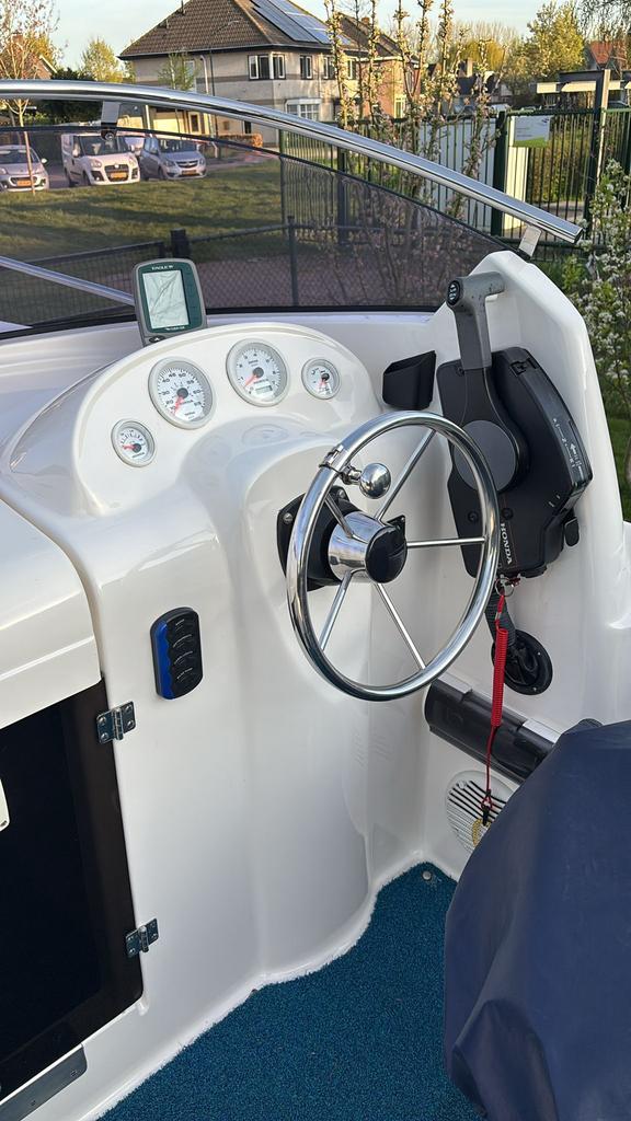 Prins 550 open inc honda 75pk 4 takt 2010 nieuwstaat!, Watersport en Boten, 10 tot 30 pk, Ophalen of Verzenden, Zo goed als nieuw