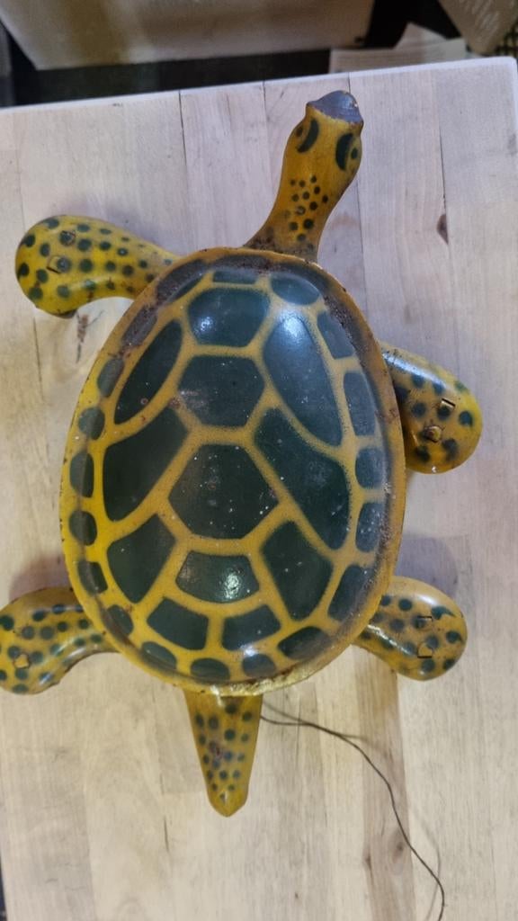 Vintage blikken schildpad speelgoed met veermechanisme, Antiek en Kunst, Ophalen