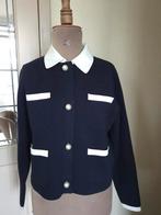 Essentiel Antwerp gebreid vest S NIEUWSTAAT!, Blauw, Ophalen of Verzenden, Zo goed als nieuw, Essentiel Antwerp