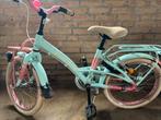 Loekie Prinses kinderfiets 18 inch - Lichtblauw/Roze, Fietsen en Brommers, Fietsen | Kinderfietsjes, Ophalen of Verzenden, Gebruikt