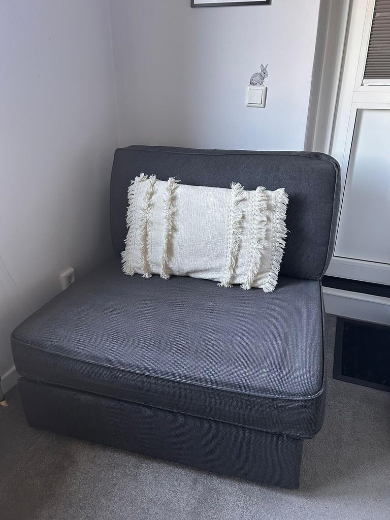 IKEA KIVIK 1 persoons zitslaapbank, zo goed als nieuw., Ophalen, Zo goed als nieuw, Eenpersoons, 90 cm