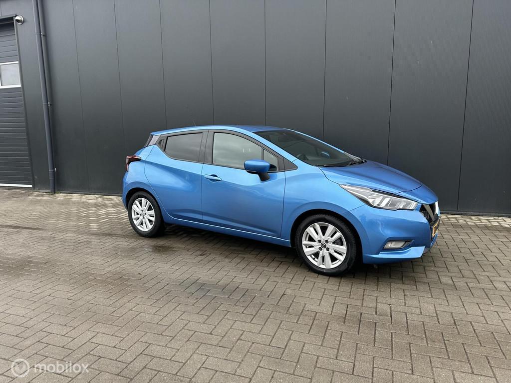 Nissan Micra 1.0 IG-T N-Connecta, Auto's, Voorwielaandrijving, Blauw, Origineel Nederlands, 999 cc