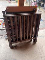 Gebruikte donkerbruine box, Ophalen, Gebruikt