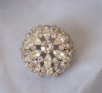 vintage broche, flonkerend strass, Overige materialen, 4 tot 7 cm, Ophalen of Verzenden, Zo goed als nieuw