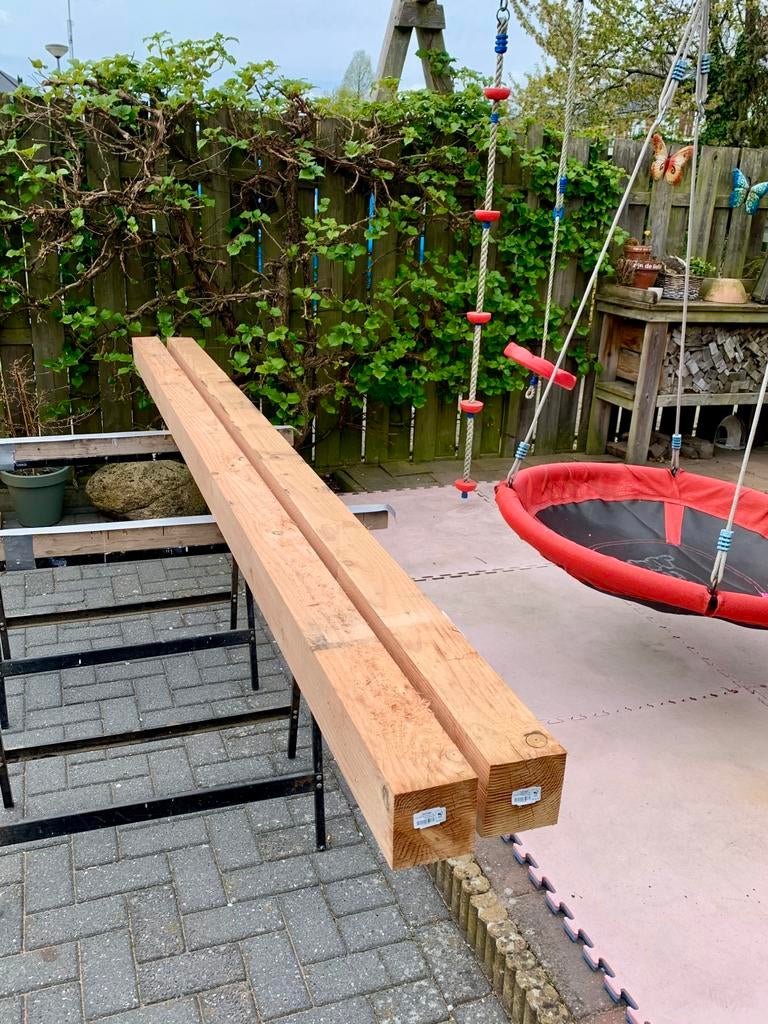 Douglas houten palen - Nieuw, Doe-het-zelf en Verbouw, Hout en Planken, Ophalen, Zo goed als nieuw, Balk, Overige houtsoorten