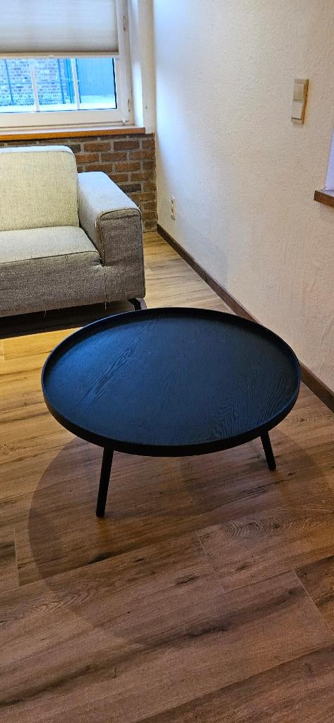 Bijzettafel salontafel, Ophalen, Minder dan 45 cm, Rond, Zo goed als nieuw