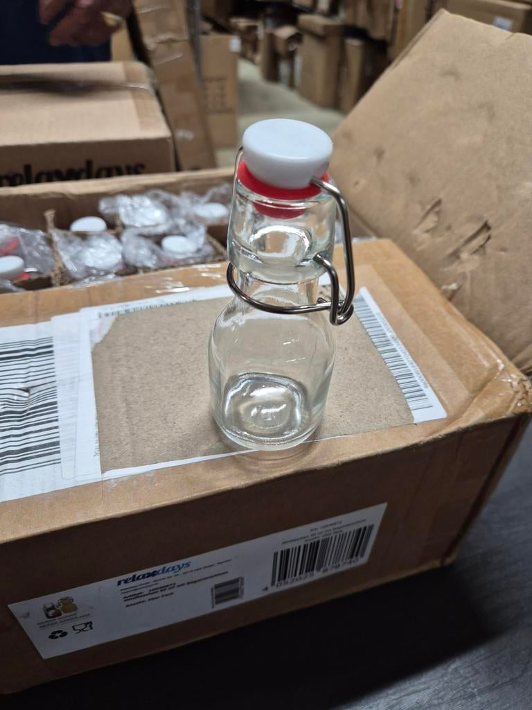 mini flesjes, Ophalen