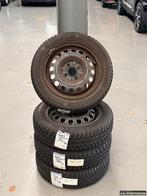Winterbandenset  op stalen velgen voor Peugeot 108 / Citroen, Auto-onderdelen, Banden en Velgen, Ophalen, 14 inch, Gebruikt, 155 mm