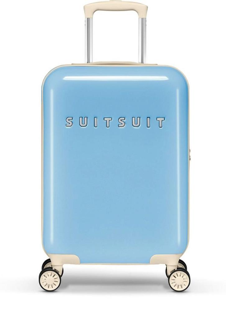 ✅ SUITSUIT Fabulous Fifties Chambray Blue koffer 55 cm NIEUW, Sieraden, Tassen en Uiterlijk, Koffers, Nieuw, Hard kunststof, 50 tot 60 cm