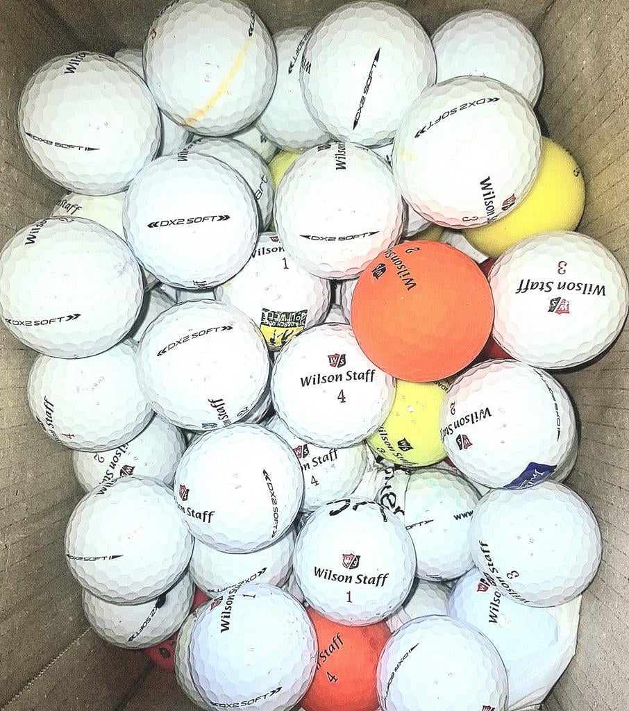 50 Wilson Staff DX2Soft AAAA golfballen, Sport en Fitness, Golf, Ophalen of Verzenden, Zo goed als nieuw, Bal(len)