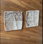 kussenhoezen met patroon, Ophalen of Verzenden, Gebruikt, Bruin, Vierkant