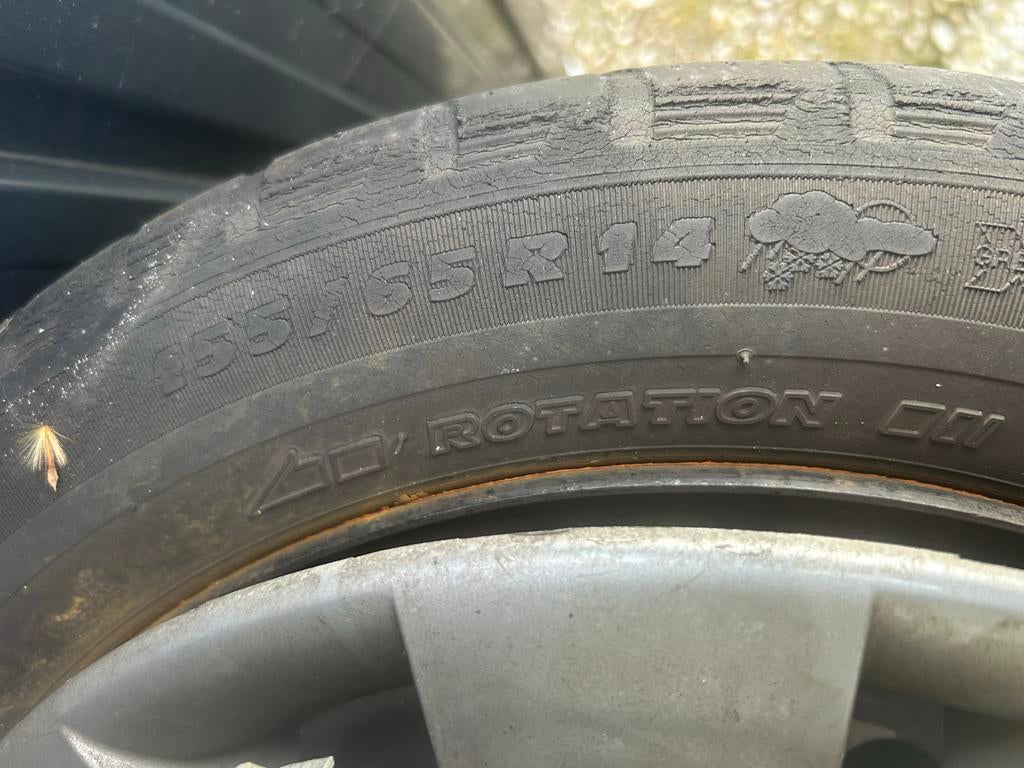 Banden Nissan Pixo / Suzuki Alto 155/65 R14, Ophalen, Gebruikt