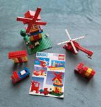 Lego Basic set 530 met windmolen, auto's, helicopter + boek., Ophalen of Verzenden, Gebruikt, Complete set, Lego