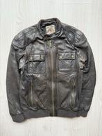 Vintage Chevignon Leren Biker Jas - Maat M, Kleding | Heren, Bruin, Maat 48/50 (M), ., Ophalen of Verzenden