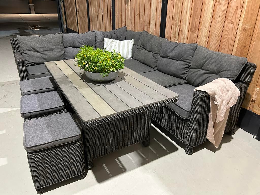 Garden Impressions Diningeset - Zo goed als nieuw, Tuin en Terras, ., Bank, Meer dan 8 zitplaatsen, Ophalen of Verzenden